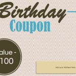 Free Custom Birthday Coupons   Customize Online & Print At Home   Free Printable Blank Birthday Coupons