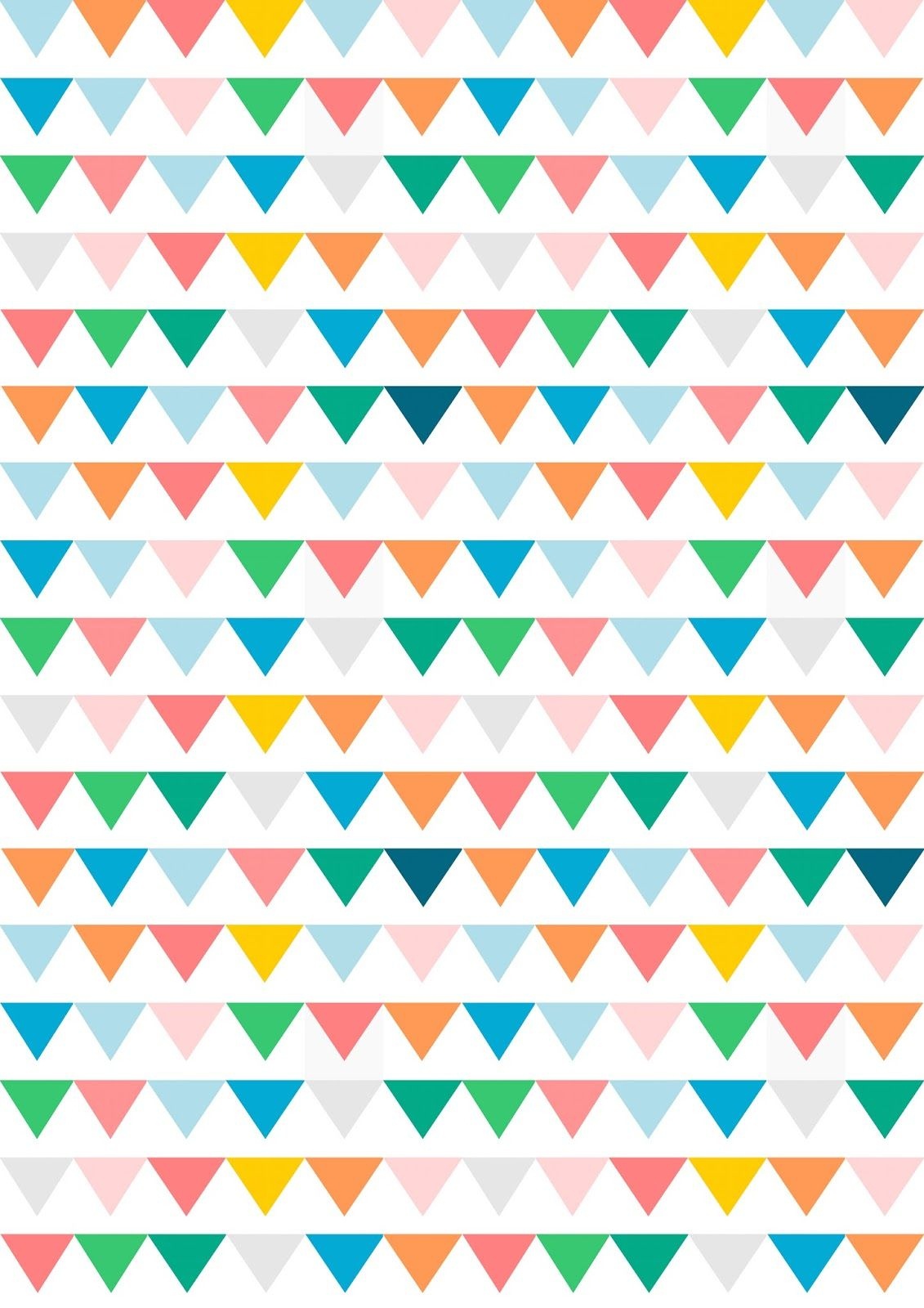 Free Digital Bunting Scrapbooking Paper - Ausdruckbares - Free Printable Paper