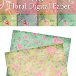 Free Digital Scrapbooking Paper  Floral Love | Fabnfree // Freebie   Free Online Digital Scrapbooking Printable