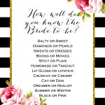 Free Don't Say Wedding Game | Wedding Planning | Free Bridal Shower   How Well Do You Know The Bride Game Free Printable