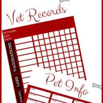 Free Download: Printable Vet Records Keeper | Pets | Puppies, Dog   Free Printable Dog Shot Records
