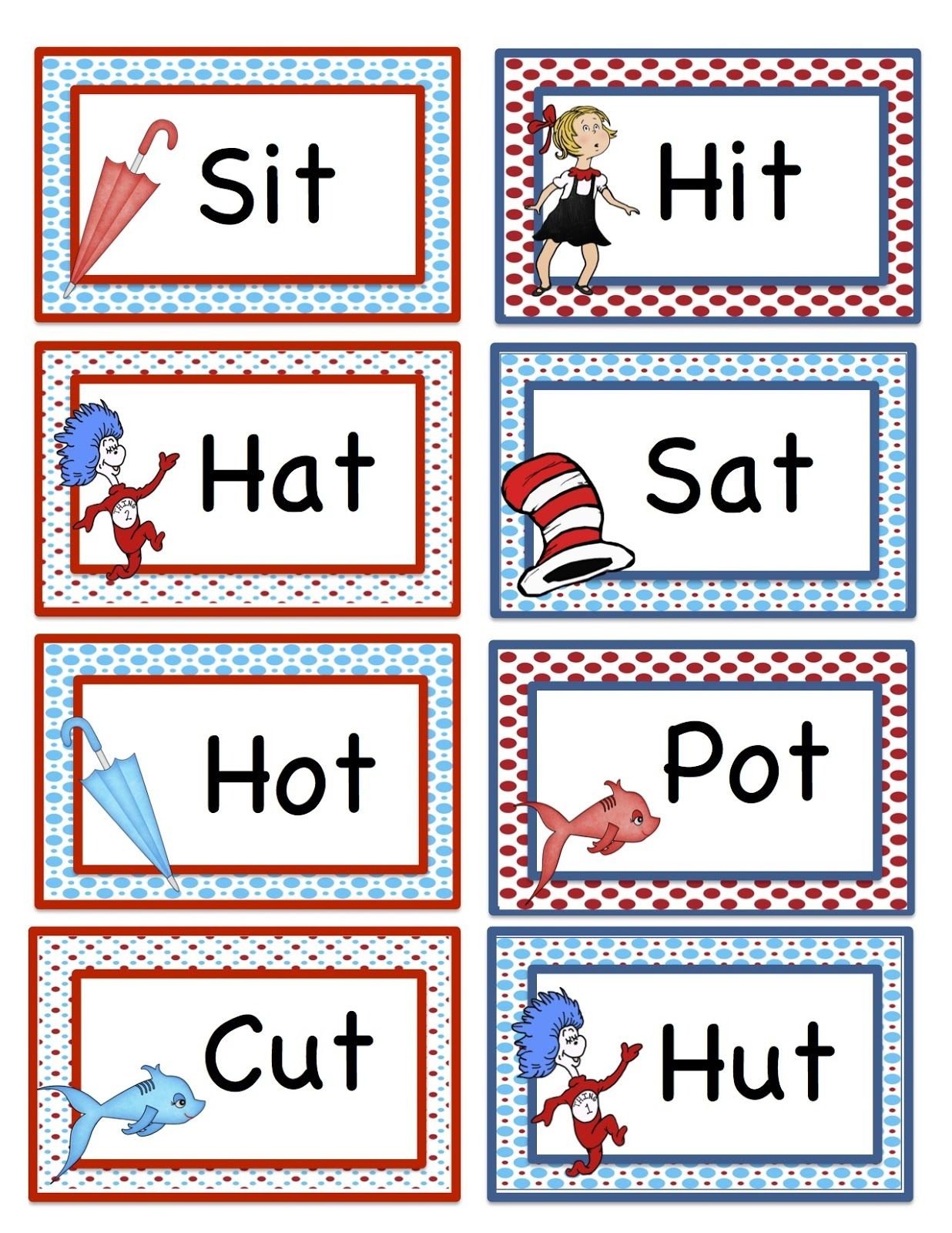 Free Dr Suess Printables Preschool Seuss Rhyming Printable - Free Printable Dr Seuss Math Worksheets