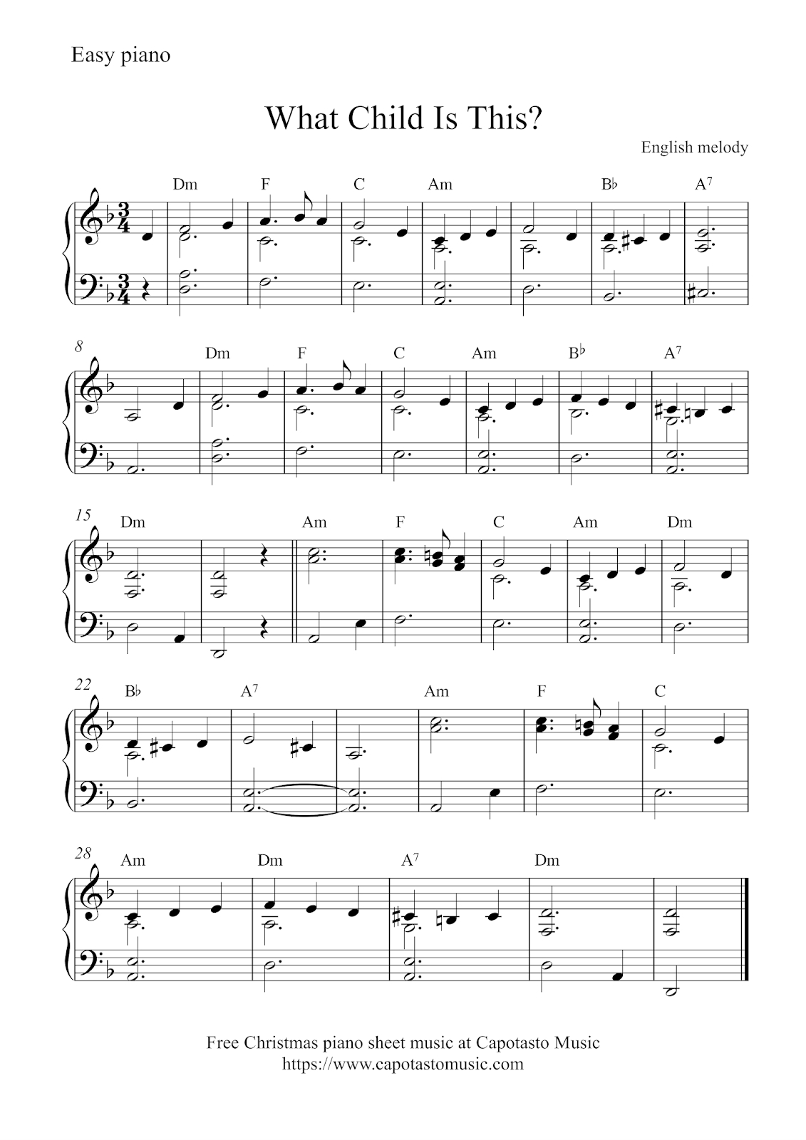 Piano Sheet Music Free Printable Piano Sheet Music Easy Printable Songs 
