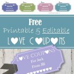 Free Editable Love Coupons For Him Or Her   Free Printable Coupon Book For Boyfriend