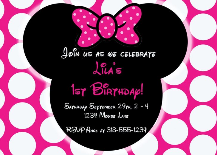 Free Printable Minnie Mouse Party Invitations
