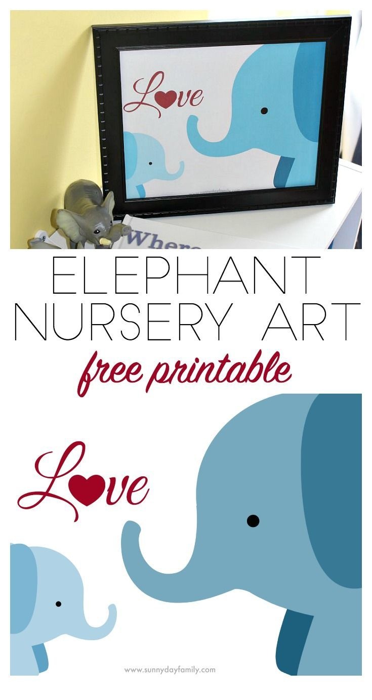 Free Elephant Nursery Printable Inspiredwhere You Go, I Go - Free Printable Elephant Pictures