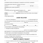 Free Eviction Notice Forms   Notices To Quit   Pdf | Word | Eforms   Free Printable Eviction Notice