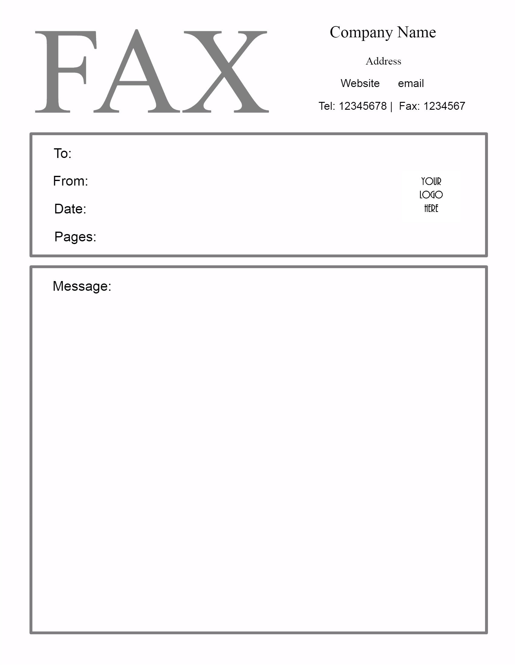 Free Fax Cover Sheet Template | Customize Online Then Print - Free Printable Fax Cover Sheet Pdf