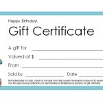 Free Gift Certificate Templates You Can Customize   Free Printable Gift Coupons