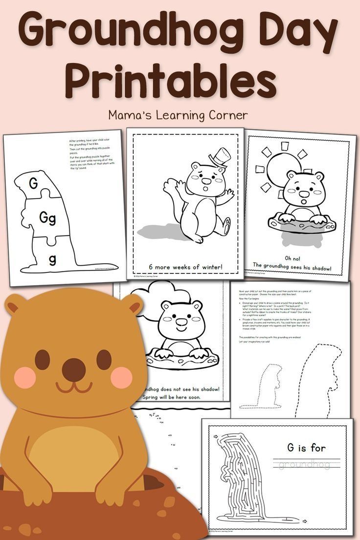 Free Groundhog Day Printables! | Worksheets &amp;amp; Printables For Pre-K - Free Printable Groundhog Day Booklet