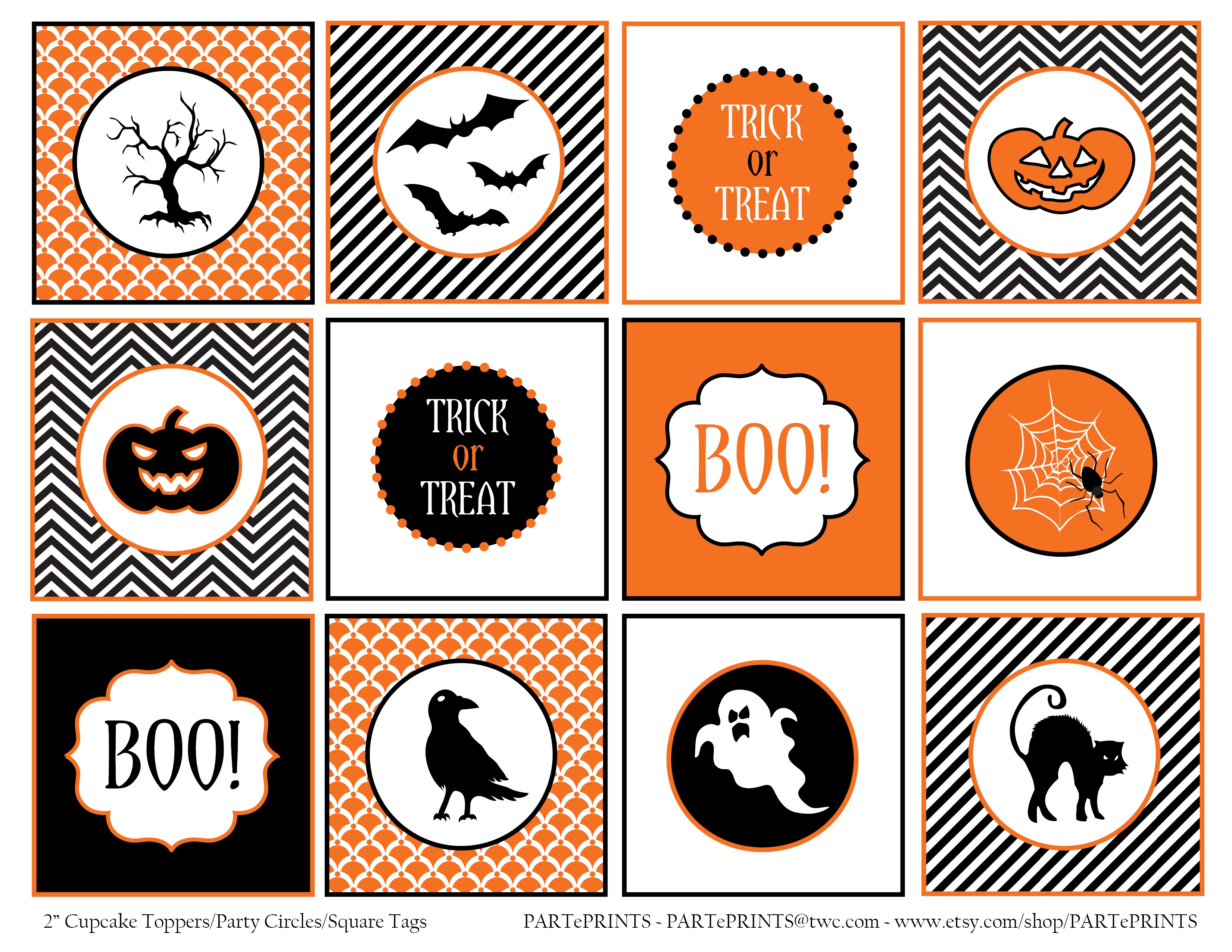 Free Halloween Printables From Parteprints | Catch My Party - Free Printable Halloween Labels