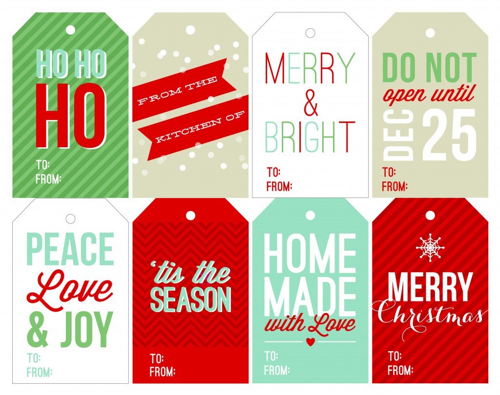 Free Holiday Printable Gift Tags - Free Printable Christmas Tags