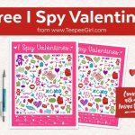 Free I Spy Valentines Printable Game   Teepee Girl   Free Printable Valentine Games For Adults