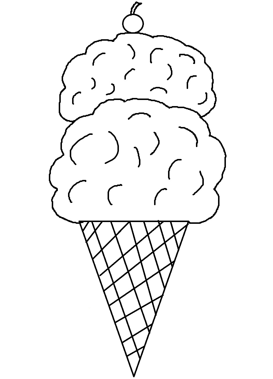 Ice Cream Cone Template Free Printable - Free Printable