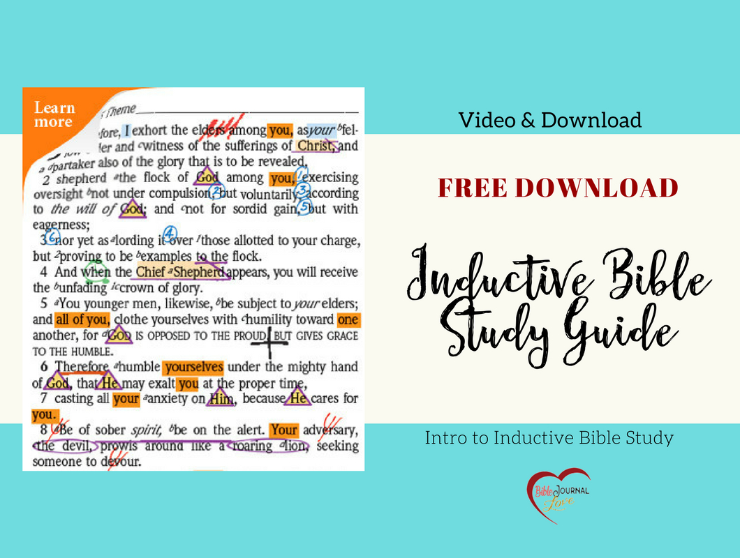 Free Inductive Bible Study Guide – Bible Journal Love - Free Printable Bible Study Guides