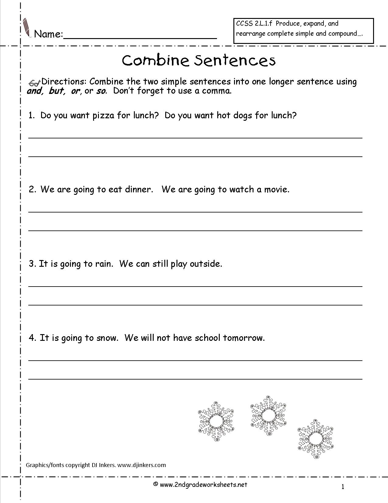 language arts punctuation worksheets 2nd