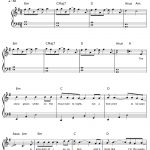 Free Let It Go Easy Version Frozen Theme Sheet Music Preview 1   Frozen Piano Sheet Music Free Printable