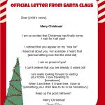Free Letters From Santa   Free Personalized Printable Letters From Santa Claus