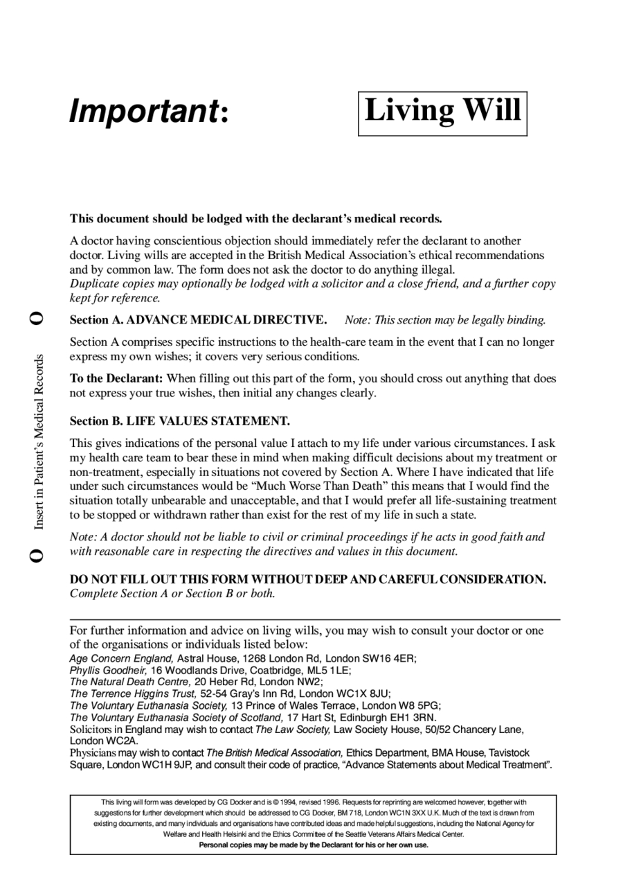 Free Living Will Forms Edit Fill Sign Online Handypdf Free Online Printable Living Wills