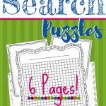 Free "make Your Own" Printable Wordsearch Puzzles – The Frugal   Make Your Own Puzzle Free Printable