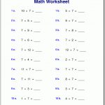 Free Math Worksheets   Free Printable Math Worksheets For Adults