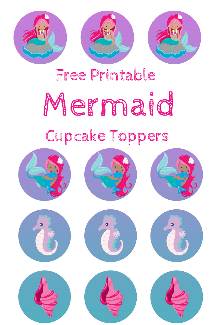 Free Mermaid Cupcake Toppers, Print Out And Pimp Your Cupcakes - Free Printable Barbie Cupcake Toppers
