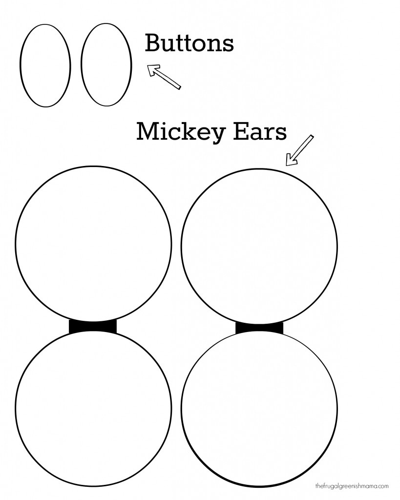 Free Mickey Mouse Template, Download Free Clip Art, Free Clip Art On - Free Printable Button Templates