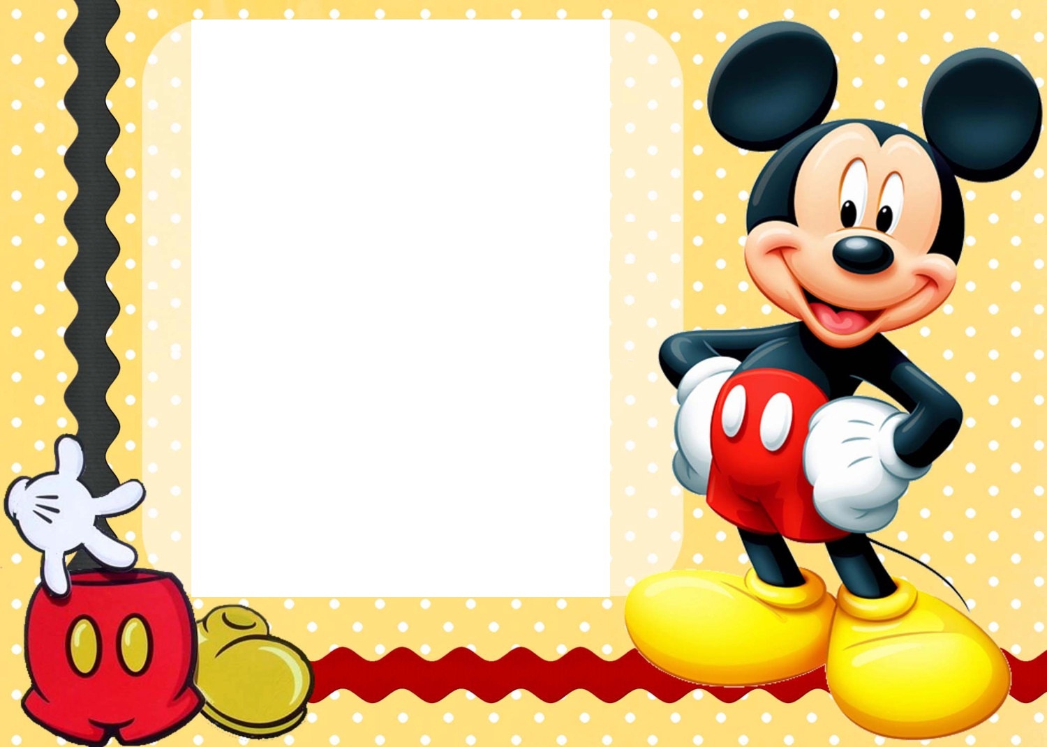 Free Mickey Mouse Template, Download Free Clip Art, Free Clip Art On - Free Printable Mickey Mouse Birthday Invitations