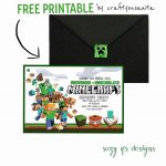 Free Minecraft Birthday Invitation Printable!!!! | Braylon's 6Th   Free Printable Minecraft Invitations