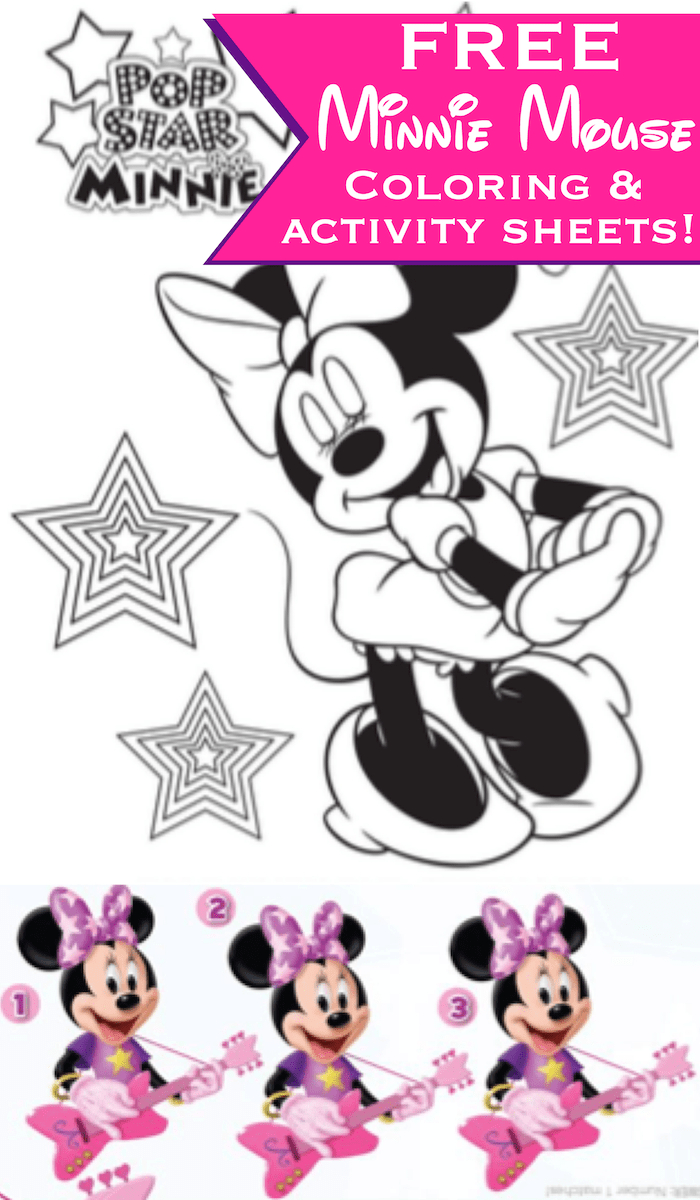 Free Minnie Mouse Printable Coloring Pages And Activity Sheets - Free Printable Minnie Mouse Coloring Pages