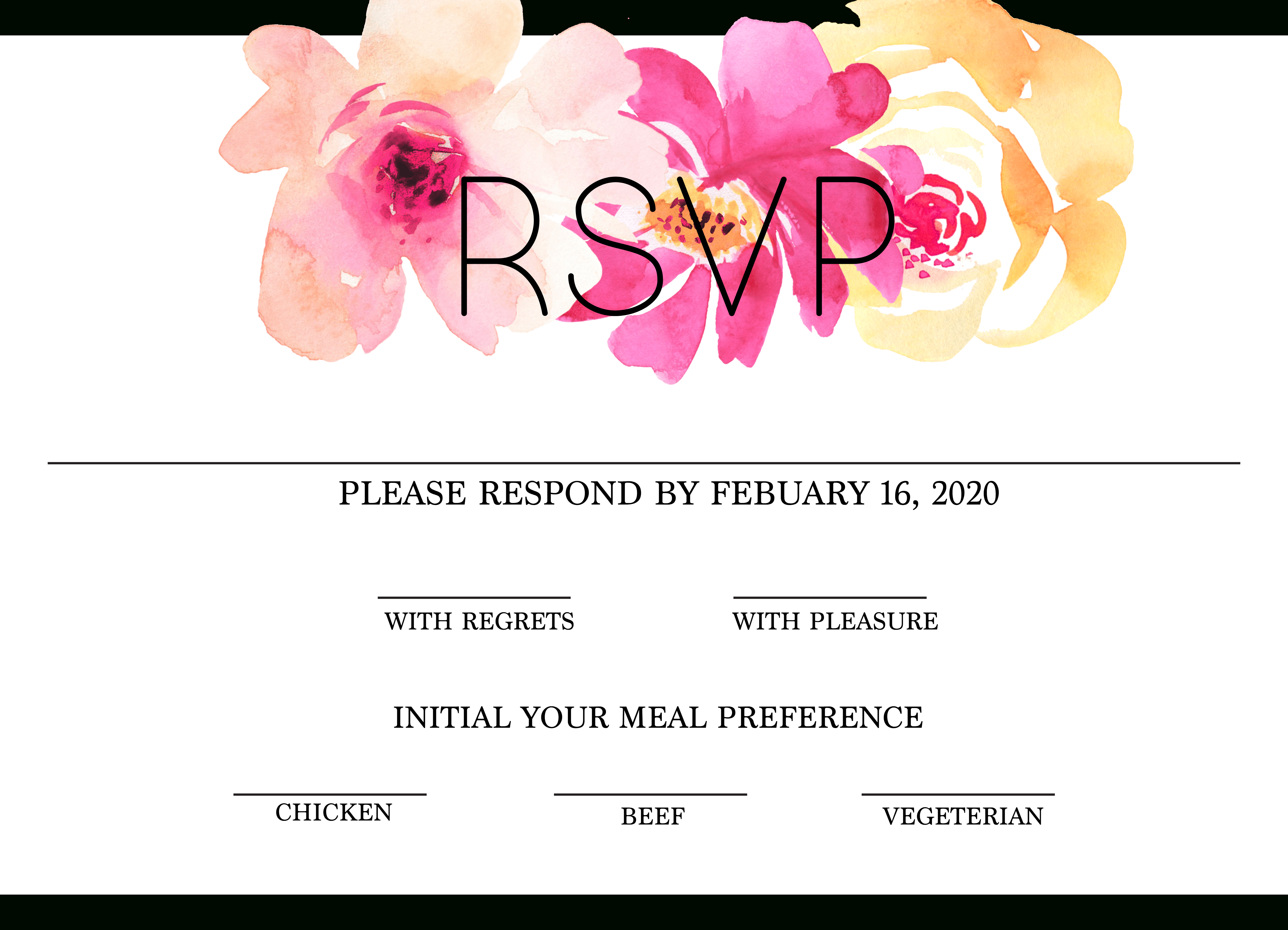 Free Printable Rsvp Cards