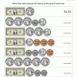 Free Money Worksheets Count The Coins To 2 Dollars 4 | 2Nd Grade   Free Printable Counting Money Worksheets For 2Nd Grade