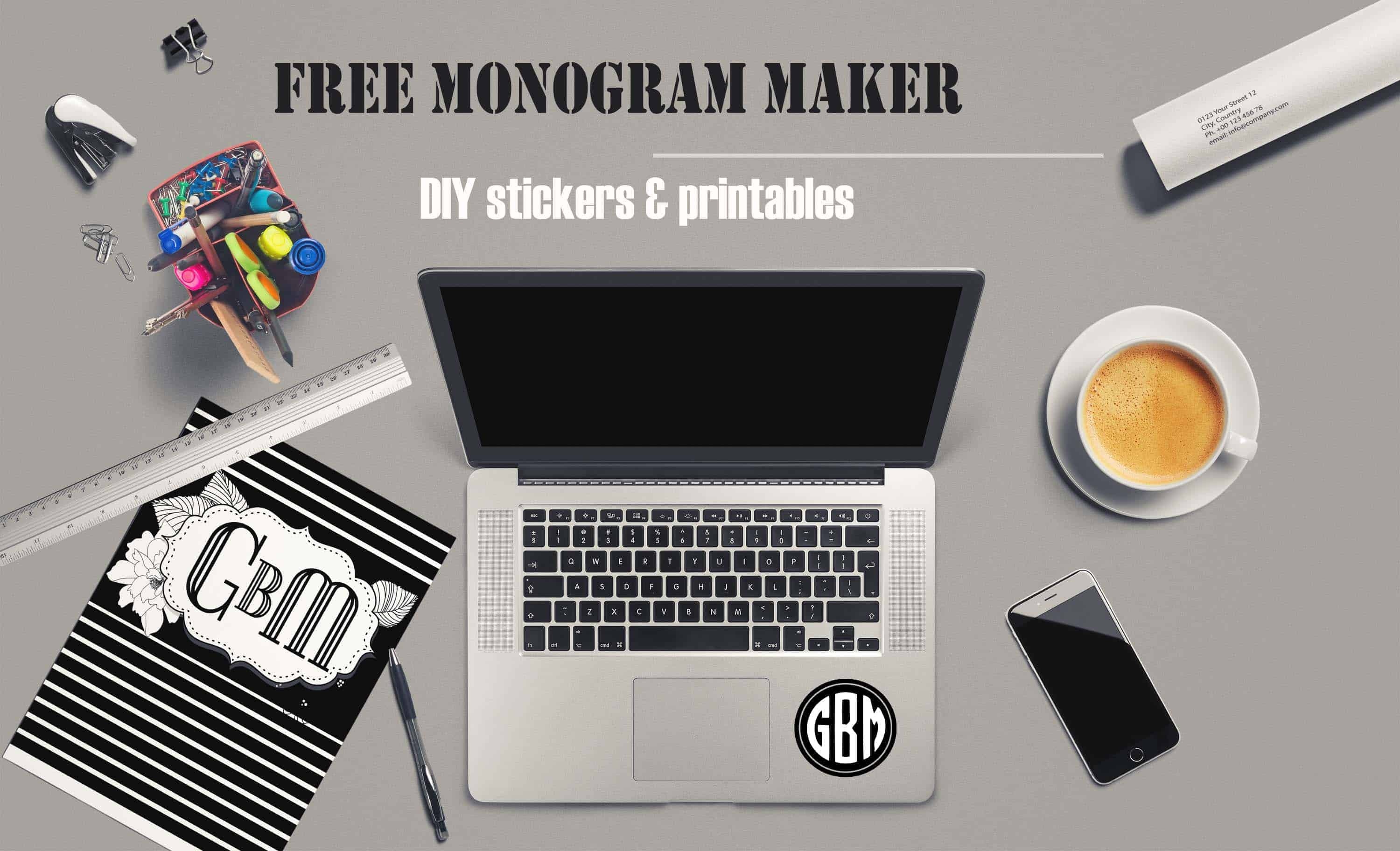 Free Monogram Maker | Customize Online | Instant Download - Monogram Maker Online Free Printable