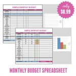 Free Monthly Budget Template   Frugal Fanatic   Free Printable Monthly Expenses Worksheet
