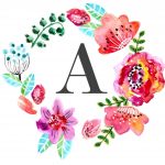 Free Nursery Wall Art Printables | Ella Claire | Arte Casa   Free Printable Flower Letters