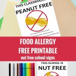 Free Nut Free Classroom And Nut Free School Signs. Free Printable   Printable Peanut Free Classroom Signs