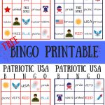 Free Patriotic Usa Bingo Printable   Summer Game | My Pinterventures   Free Printable Summer Games