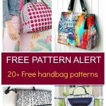 Free Pattern Alert: 20+ Handbag Sewing Patterns | Diy Sewing   Free Printable Purse Patterns To Sew