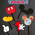 Free Photo Props Mickey Mouse Printable & Templates | Party On   Free Printable Mickey Mouse Template