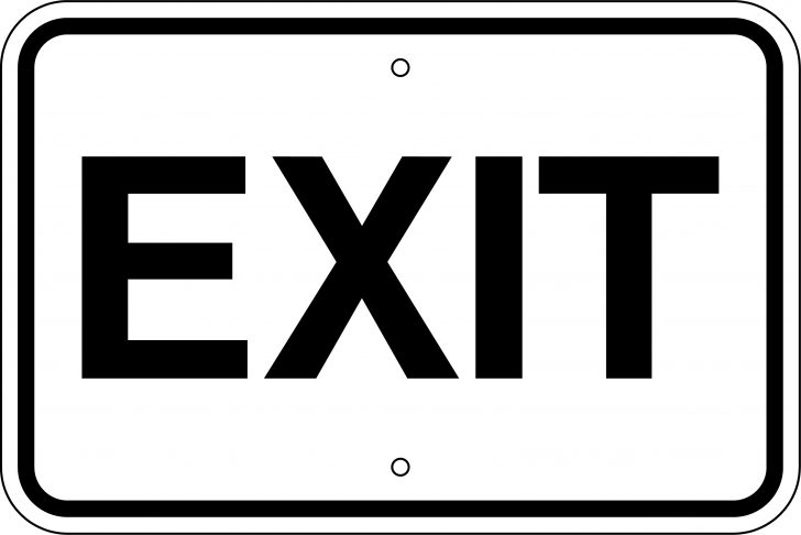 Free Printable No Exit Signs