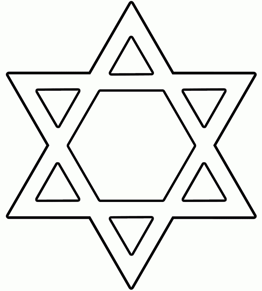 Free Pictures Of Star Of David, Download Free Clip Art, Free Clip - Star Of David Template Free Printable