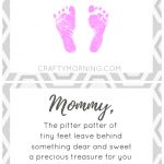 Free Pitter Patter Of Tiny Feet Poem Printable For Mom Or Dad   Free Printable Fathers Day Poems For Preschoolers