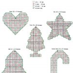 Free Plastic Canvas Magnet Patterns | Christmas Plaids   Pattern   Printable Plastic Canvas Patterns Free Online