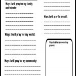 Free Prayer Journal Pages Designed For Children And Teens   Free Printable Prayer List