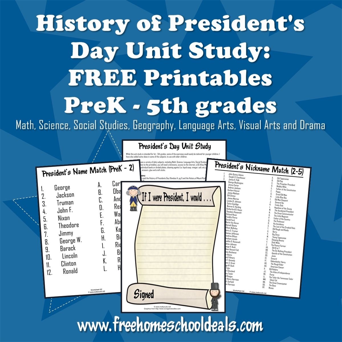 Free Presidents Day Unit Study With Free Printables And Worksheets - Free Printable President Worksheets