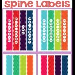 Free Printable 1.5" Binder Spine Labels For Basic School Subjects   Printable Binder Spine Inserts Free