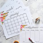 Free Printable 2017 Monthly Calendar And Weekly Planner   Free Printable Organizer 2017