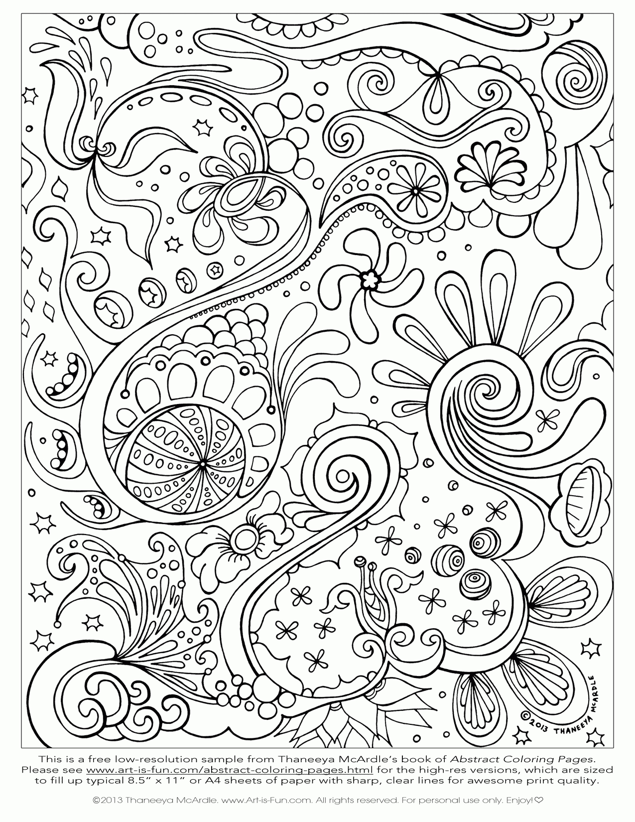 Free Printable Abstract Coloring Pages For Adults | Free Abstract - Free Printable Zen Coloring Pages
