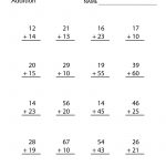 Free Printable Addition Worksheet For Second Grade   Free Printable Math Worksheets For 2Nd Grade
