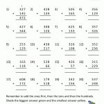 Free Printable Addition Worksheets 3 Digits   Free Printable Time Worksheets For Grade 3